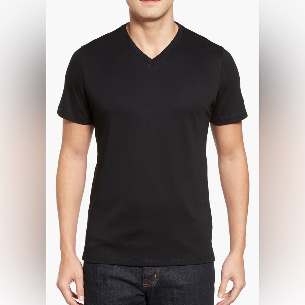 Robert Barakett - The Barakett Tee - Black Men's V-Neck- Size XL